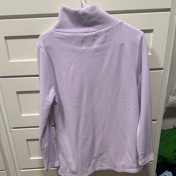 Dudley Stephens Light Purple Turtleneck cobble hill fleece